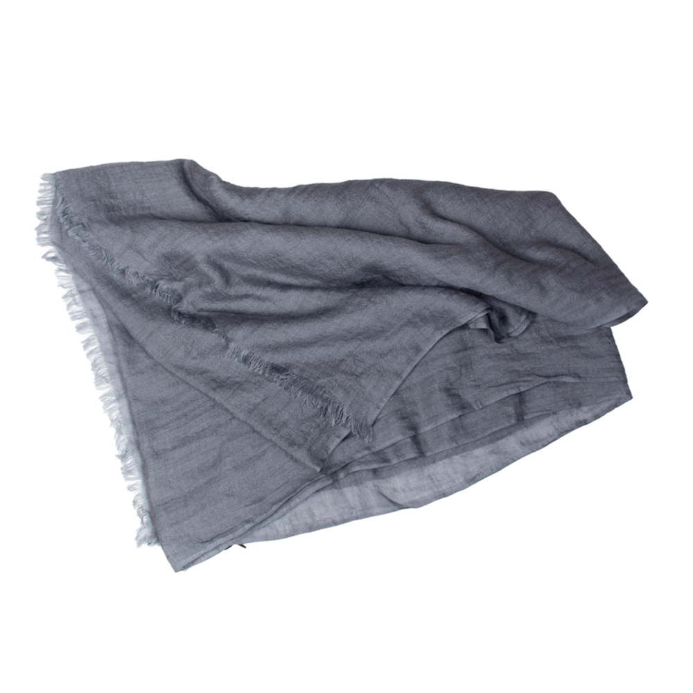 KITON GRAY PALANKIN SCARF | WOMENS SIZE 215CM
